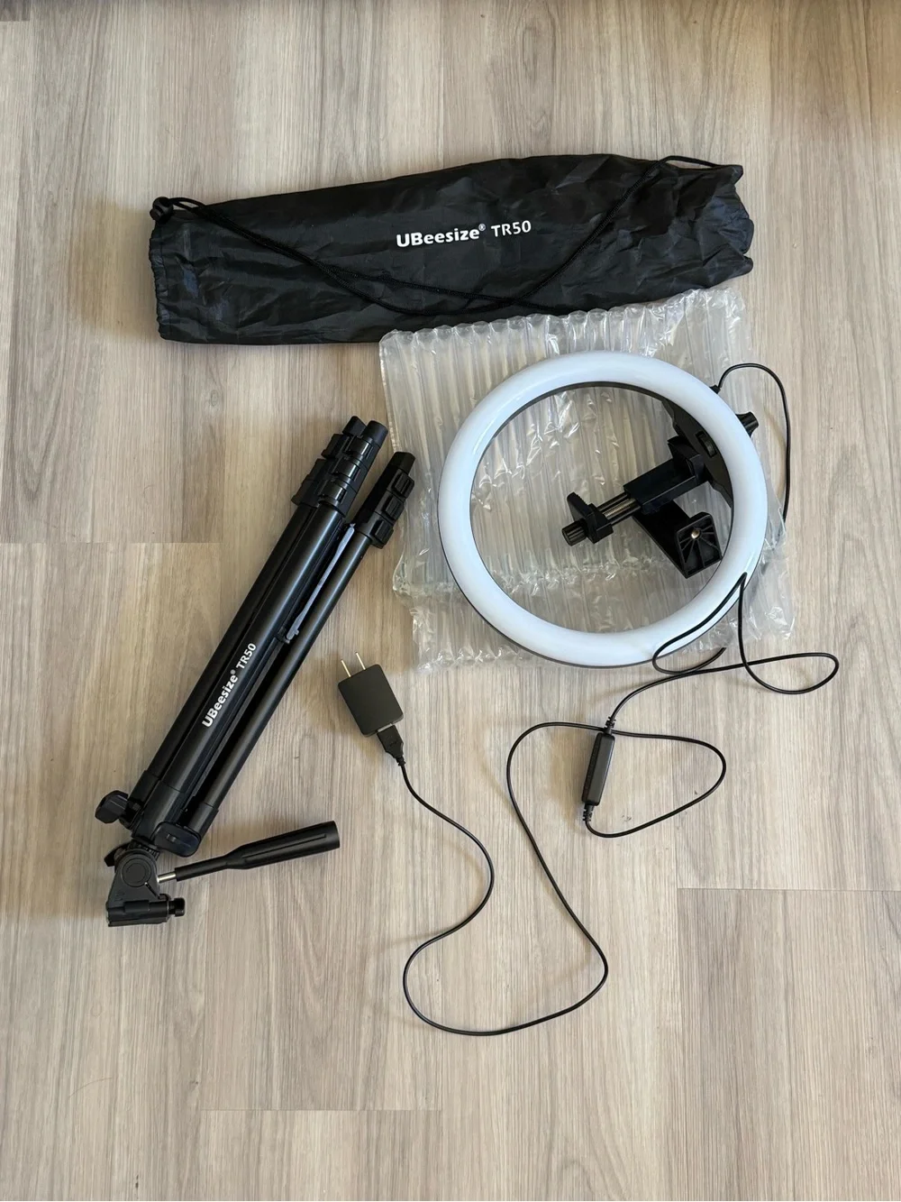Like New UBeesize 10.2” Selfie Ring Light with Tripod